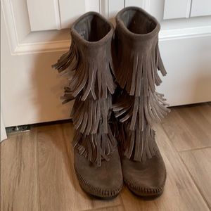 Minnetonka Fringe Boots